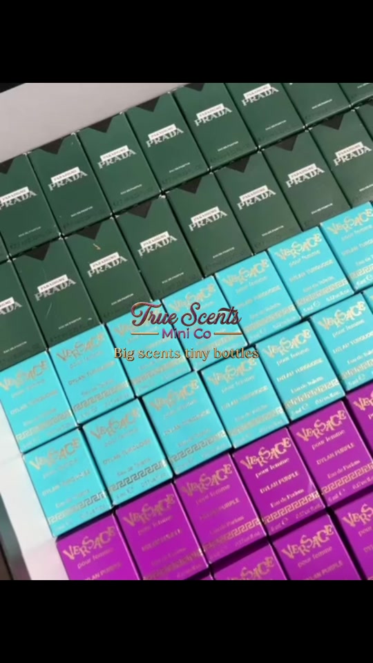 Celebrating our first international customer — a real order of Prada and Versace minis ready to ship